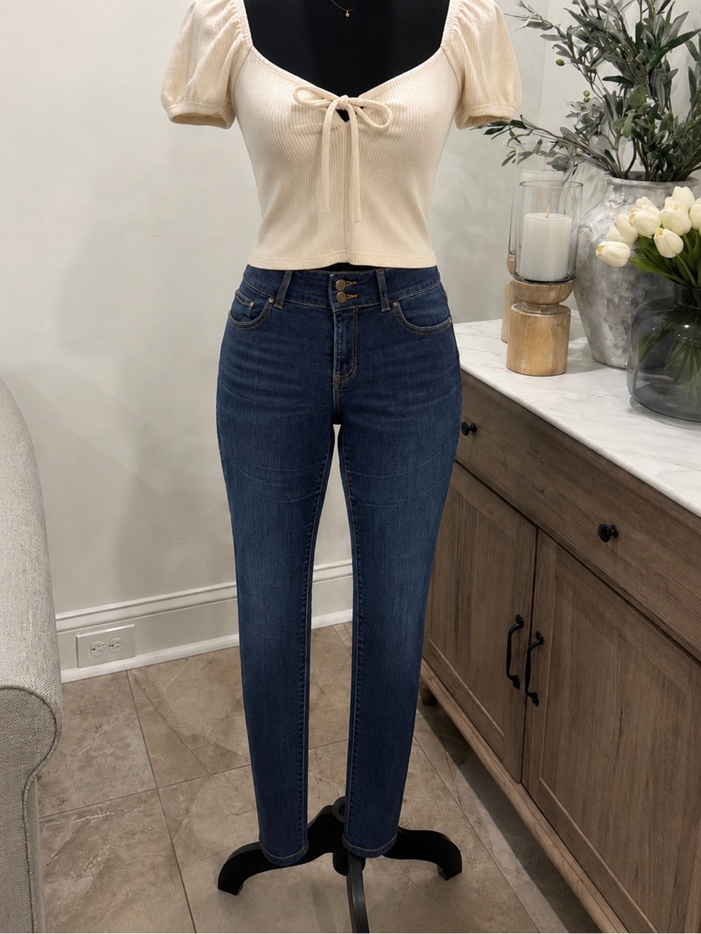 Gap Curvy Skinny Dark Wash Jeans Size 29